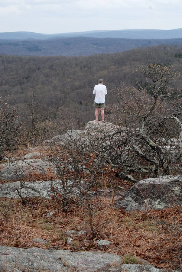 Gary near the summit of Bell Mountain in Iron County, Missouri Ozarks Walkabout