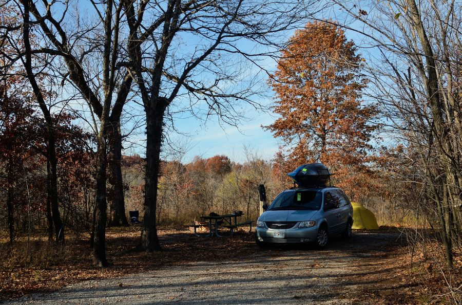 Camping at Bucksaw Campground, Harry S Truman Lake, Missouri Ozarks Walkabout